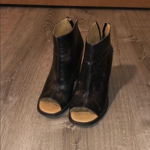 Bed Stu peep toe booties